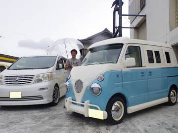 かわいい車レトロ軽自動車ワーゲンバス仕様大阪府ma様 キャルステージ